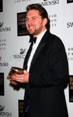 British Shoe Designer Rupert Sanderson Excepting His British Fashion Award