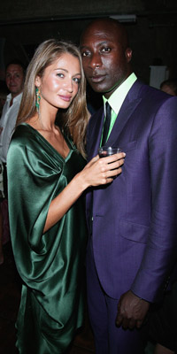 Ozwald Boateng and his wife