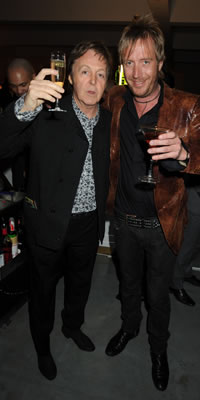 Sir Paul McCartney and Rhys Ifans Photo by Getty Images/ Getty Images for Martini 